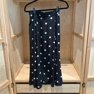 Zimmermann Polka Dot Black Skirt size 1, tailored waist to accommodate size 0